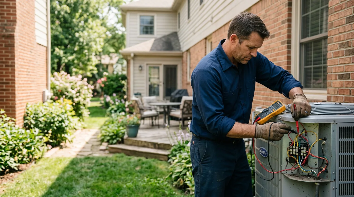 HVAC technician working near Tukwila, WA